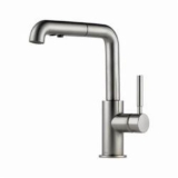 Brizo® 63220LF-SS Solna® Kitchen Faucet, Commercial, 1.8 gpm Flow Rate, 360 deg Pull-Out Spout, Stainless Steel, 1 Handle, 1 Faucet Hole