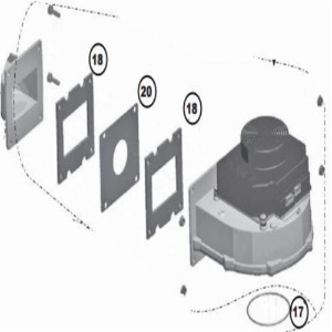 Weil-McLain® 383-600-045 Blower Assembly Kit