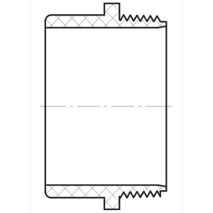 Lesso® 1-1/2in x 1-1/4in PVC DWV Trap Adapter-Male (S × SLIP) LP103-012