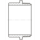 Lesso® 2in PVC DWV Trap Adapter-Male (S × SLIP) LP103-020
