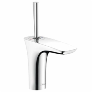 Hansgrohe 15070001 PuraVida® 110 Bathroom Faucet, Commercial, 1.2 gpm Flow Rate, 4-1/2 in H Spout, 1 Handle, 1 Faucet Hole, Polished Chrome, Function: Traditional