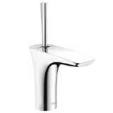 Hansgrohe 15070001 PuraVida® 110 Bathroom Faucet, Commercial, 1.2 gpm Flow Rate, 4-1/2 in H Spout, 1 Handle, 1 Faucet Hole, Polished Chrome, Function: Traditional