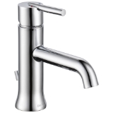 DELTA® 559LF-HGM-MPU Trinsic® Centerset Lavatory Faucet, 0.5 gpm Flow Rate, 2-3/8 in H Spout, 1 Handle, Pop-Up Drain, 1/3 Faucet Holes, Chrome, Traditional