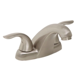 Gerber® G0043010-BN Viper™ Lavatory Faucet, Brushed Nickel, 2 Handles, 50/50 Touch-Down Drain, 1.2 gpm Flow Rate