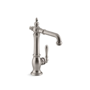 Kohler® 99267-VS Artifacts® Single-Handle Bar Sink Faucet, Vibrant Stainless