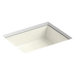 Kohler® 2882-96 Verticyl® 19-3/4 in Rectangular Undermount Bathroom Sink, Biscuit
