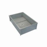 Zurn® Z1996-36 MOP Service Sink, 24 in W x 36 in D x 10 in H, PVC