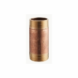 Merit Brass 2012-600 Pipe Nipple, 3/4 in x 6 in L, Brass, MNPT, SCH 40/STD, Domestic