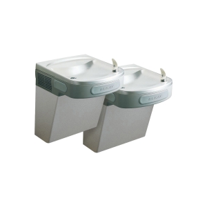 Elkay® EZSTL8WSLC Non-Filtered Bi-Level Cooler, Pushbar Operation, Refrigerated Chilling, Light Gray Granite