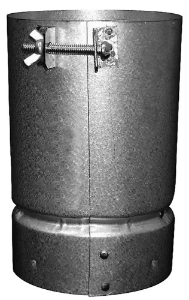 ECCO™ 200473 Vent Adapter, 4-5/8 in Dia 7 in L, Aluminum, 27, 28 ga