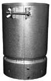 ECCO™ 200473 Vent Adapter, 4-5/8 in Dia 7 in L, Aluminum, 27, 28 ga