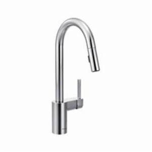 Moen® 7565 Align™ Pulldown Kitchen Faucet, 1.5 gpm Flow Rate, Chrome, 1 Handle, 1 or 3 Faucet Holes, Traditional