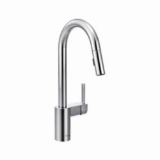 Moen® 7565 Align™ Pulldown Kitchen Faucet, 1.5 gpm Flow Rate, Chrome, 1 Handle, 1 or 3 Faucet Holes, Traditional