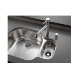 DELTA® 72010-AR Kitchen Sink Flange and Strainer, 4-1/2 in Nominal, 4-1/2 in OAL, Tailpiece Connection, Brass, Arctic™ Stainless