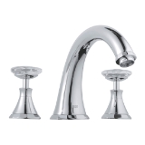 GROHE 18086VP0 Kensington® Faucet Round Handle, Chrome Swarowski Crystal