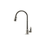 Kohler® 99260-CP Artifacts® Kitchen Sink Faucet, 1.5 gpm Flow Rate, Polished Chrome, 1 Handle, 1 Faucet Hole, Traditional Function
