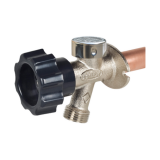 Prier® 478-CC-LF DIAMOND 478D M-400-LF Mansfield Style Freezeless Wall Hydrant with Anti-Siphon Vacuum Breaker and Backflow Check Valve, 1/2 in Nominal, MNPT x C End Style, 180 deg Half-Turn Wall Opening