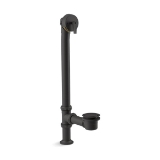 Kohler® 7159-BL Artifacts® Pop-Up Bath Drain, 1-1/2 in Nominal, NPT Connection, 17 ga Brass Drain, Matte Black