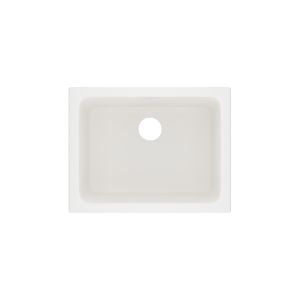 Rohl® 6347-68 Allia™ 24" Fireclay Single Bowl Undermount Kitchen Or Laundry Sink, Pergame