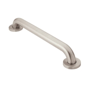 Moen® R8924 Grab Bar, Home Care®, 24 in L x 1-1/2 in Dia, Stainless Steel, 304 Stainless Steel