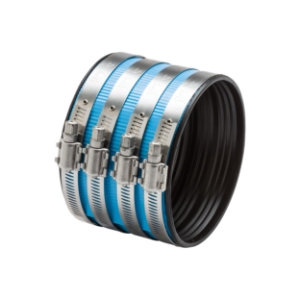 Mission 1904119 Heavy Duty Heavy Weight No-Hub Coupling, 4 in Nominal, Cast Iron End Style, Stainless Steel