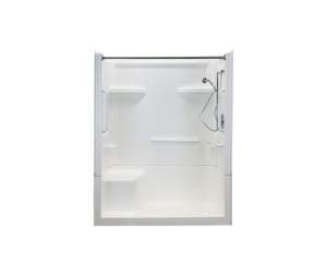 Clarion Independence Line® 4MS11L Quantum® 4-Piece Shower With 4 in Threshold, 60 in W x 76-1/4 in H, AcrylX™ Acrylic