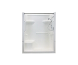 Clarion Independence Line® 4MS11L Quantum® 4-Piece Shower with 4 in Threshold, 60 in W x 76-1/4 in H, AcrylX™ Acrylic