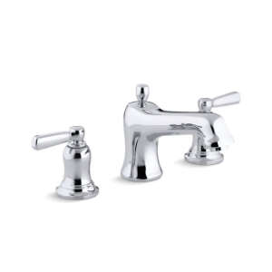 Kohler® T10592-4-CP Bancroft® Bath Tub Faucet Trim, 12 gpm Flow Rate, 8 in Center, Polished Chrome, 2 Handles, Traditional