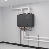 Rinnai® 398MBH .96UEF Commercial Condensing Tankless Wall-Mount Rack System, Natural Gas