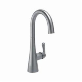 DELTA® 1953LF-AR Bar/Prep Faucet, Addison®, Arctic™ Stainless, 1 Handle, 1.5 gpm