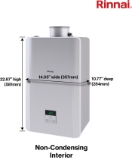 Rinnai® RE160iN Non-Condensing Interior Tankless Water Heater, Natural Gas, 9 GPM, 160,000 BTU