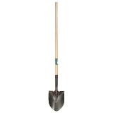 Round Point Shovel W/Hardwood Handle