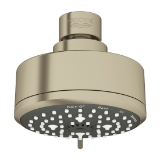 GROHE 26043EN1 New Tempesta® Cosmopolitan 100 Shower Head, 1.75 gpm Max Flow, 4 Sprays, 3-15/16 in Dia Head, Brushed Nickel