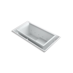 Kohler® 1189-RE-0 Sok® Bathtub with Left Hand Drain, Sok®, Effervescence, Rectangle Shape, 75 in L x 41 in W, Left Drain, White