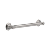 DELTA® 41618-SS Traditional Decorative Grab Bar, 18 in L x 1-1/4 in Dia, Stainless, Zinc