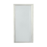 Sterling® 1505D-26N-G10 1500 Pivot Shower Door, Tempered Glass, Framed Nickel Frame, 23 to 26-1/2 in Opening Width, 1/8 in THK Glass