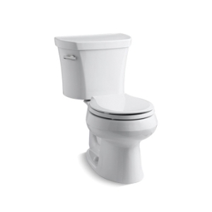 Kohler® 3948-U-0 Wellworth® Two-Piece Elongated Toilet, 1.28 gpf, White