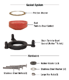 Fluidmaster® 2602G-008-P10 2in Universal Tank-To-Bowl Gasket System