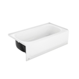 BOOTZ® 011-3302-00 Kona Professional 1-Piece Bathtub, Rectangle Shape, 54 in L x 30 in W, Right Drain, White