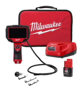 Milwaukee® 2323-21 M12™ M-Spector™ Inspection Camera Kit, 0.394 in Dia, 4.3 in LCD Display, Black/Red