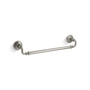 Kohler® 72567-BN Artifacts® Towel Bar, 18 in L Bar, 3 in OAH x 3-1/2 in OAD, Metal, Vibrant® Brushed Nickel
