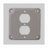 Diversitech® Devco® PI378 Single Duplex Receptacle, 4 in L x 4 in W, Steel