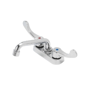Gerber® GC444242 Laundry Tub Faucet, 2.2 gpm Flow Rate, Polished Chrome, 2 Handles, Commercial