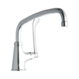 Elkay® LK535AT12T6 Universal Traditional Classroom Faucet, Commercial, 2.2 gpm Flow Rate, Arc Tube Spout, Polished Chrome, 1 Handle