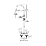 Elkay® LK406GN08L2 Centerset Bathroom Faucet, Polished Chrome, 2 Handles, 1.5 gpm Flow Rate