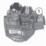 Weil-McLain® 511-044-287 Combination Gas Control Valve, 1 in, NPT