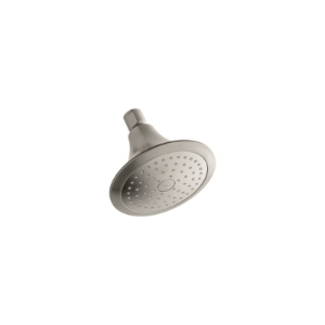 Kohler® 10282-AK-BN Single Function Showerhead with Katalyst® Air-Induction Spray, Forte®, 2.5 gpm Minimum, 1 Spray, Wall Mount, 5-1/2 in Dia x 4-5/8 in H Head, Vibrant® Brushed Nickel