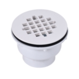 Oatey® 42049 102 2-Part Shower Drain with Plastic Strainer, 2 in Nominal, Solvent Weld Connection, PVC Drain