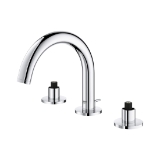 GROHE 20072003 20072_3 Atrio® S-Size Widespread Bathroom Faucet, Residential, 1.2 gpm Flow Rate, 3-1/16 in H Spout, 5-1/2 to 13-3/8 in Center, StarLight® Polished Chrome, 2 Handles