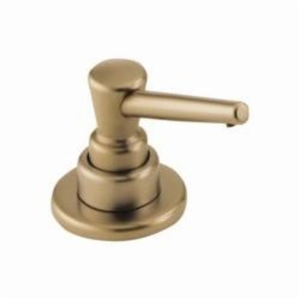 DELTA® RP1001CZ Soap/Lotion Dispenser, 13 oz Bottle Capacity, Deck Mount, Plastic, Champagne Bronze